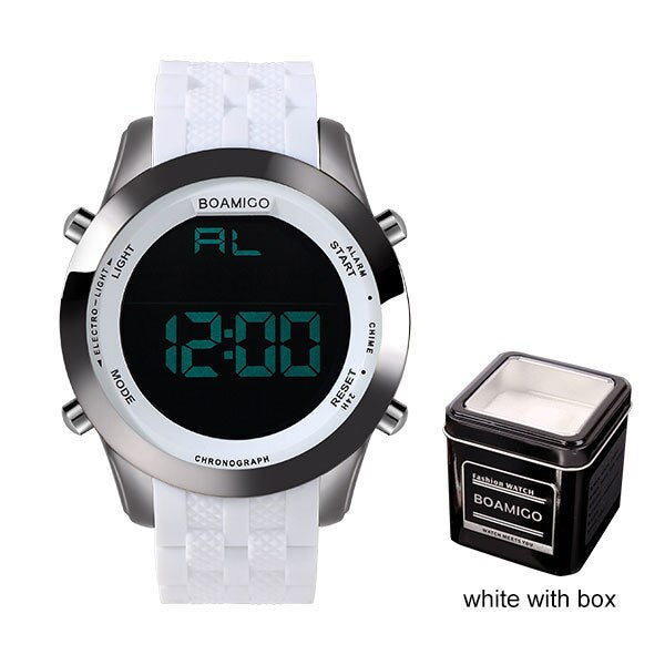 Men White Digital Watches