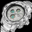 Men Dual Display Silver Watches