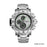 Men Dual Display Silver Watches
