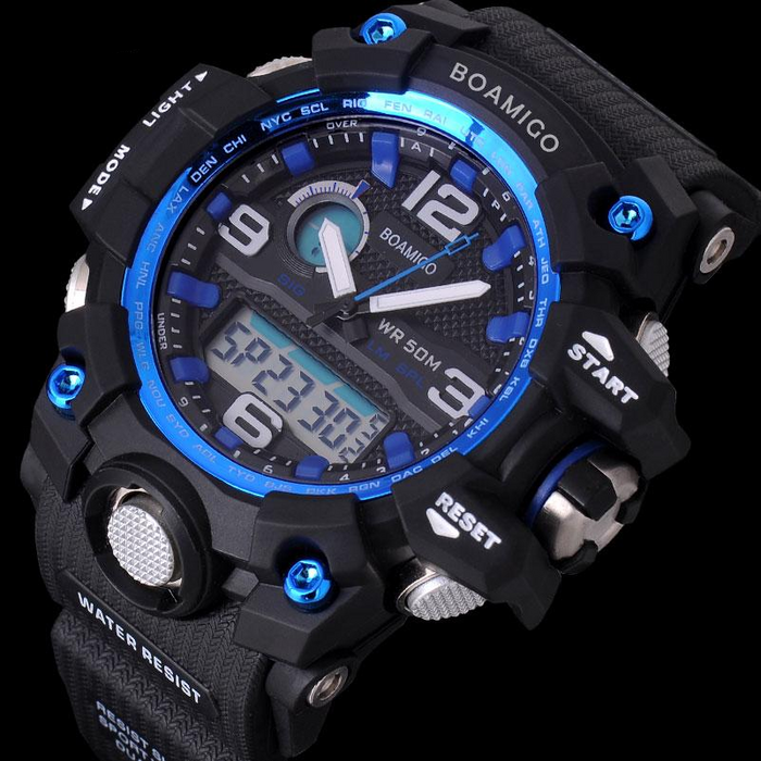 Men Dual Display Military Watches
