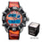 Men Dual Display Camo Watches