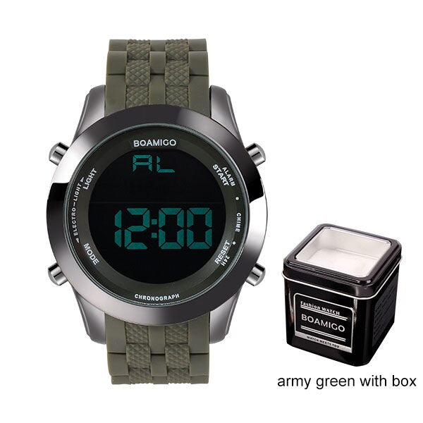 Men Green Digital Watches