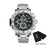 Men Dual Display Silver Watches