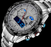 Men Dual Display Silver Watches