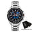 Men Dual Display Silver Watches