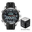 Men Dual Display Striped Watches