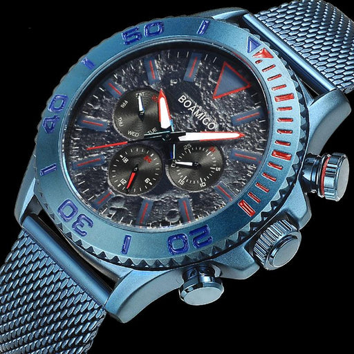 Men's Blueish Quartz Watches