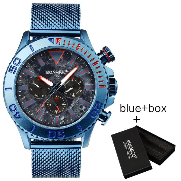 Men's Blueish Quartz Watches