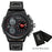 Men Dual Display Leather Watches