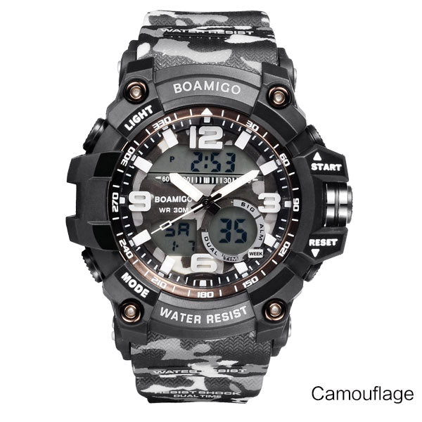 Men Dual Display Military Watches