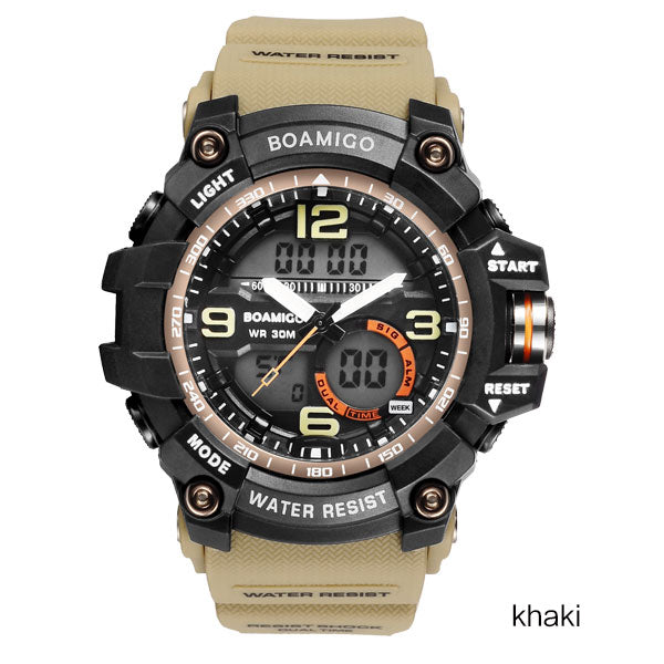 Men Dual Display Military Watches