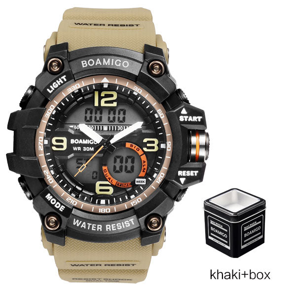 Men Dual Display Military Watches