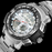 Men Dual Display Silver Watches