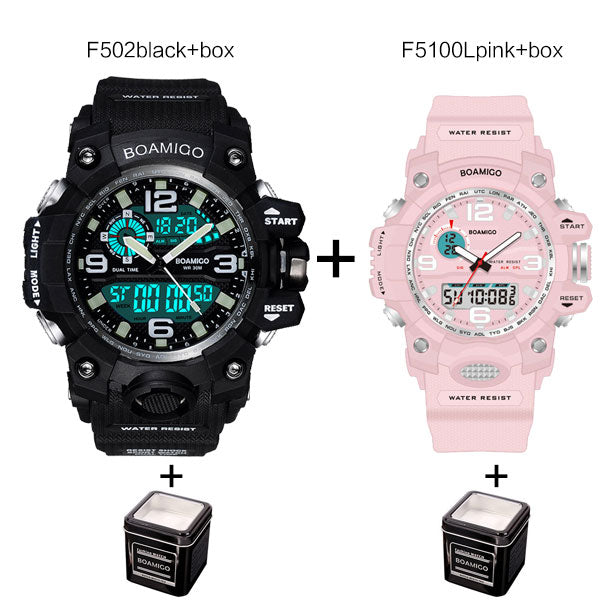 Men&Women Sport Watch Set
