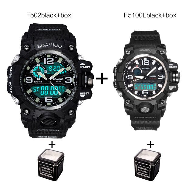Men&Women Sport Watch Set