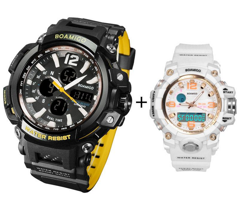 Men&Women Sport Watch Set