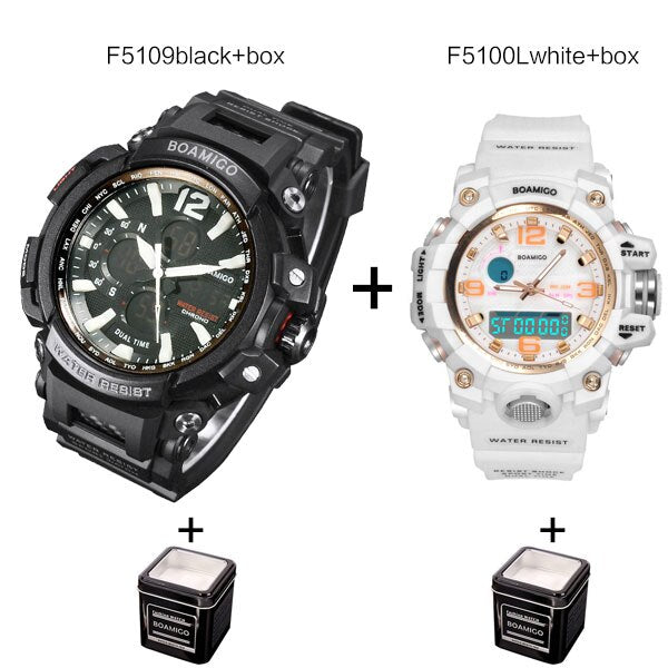 Men&Women Sport Watch Set