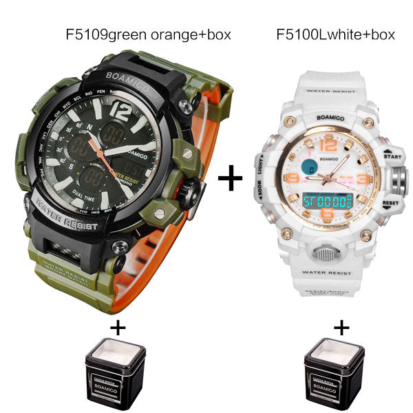 Men&Women Sport Watch Set
